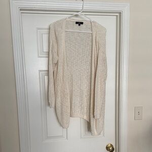 Lulu's Cream Open-Front Cardigan